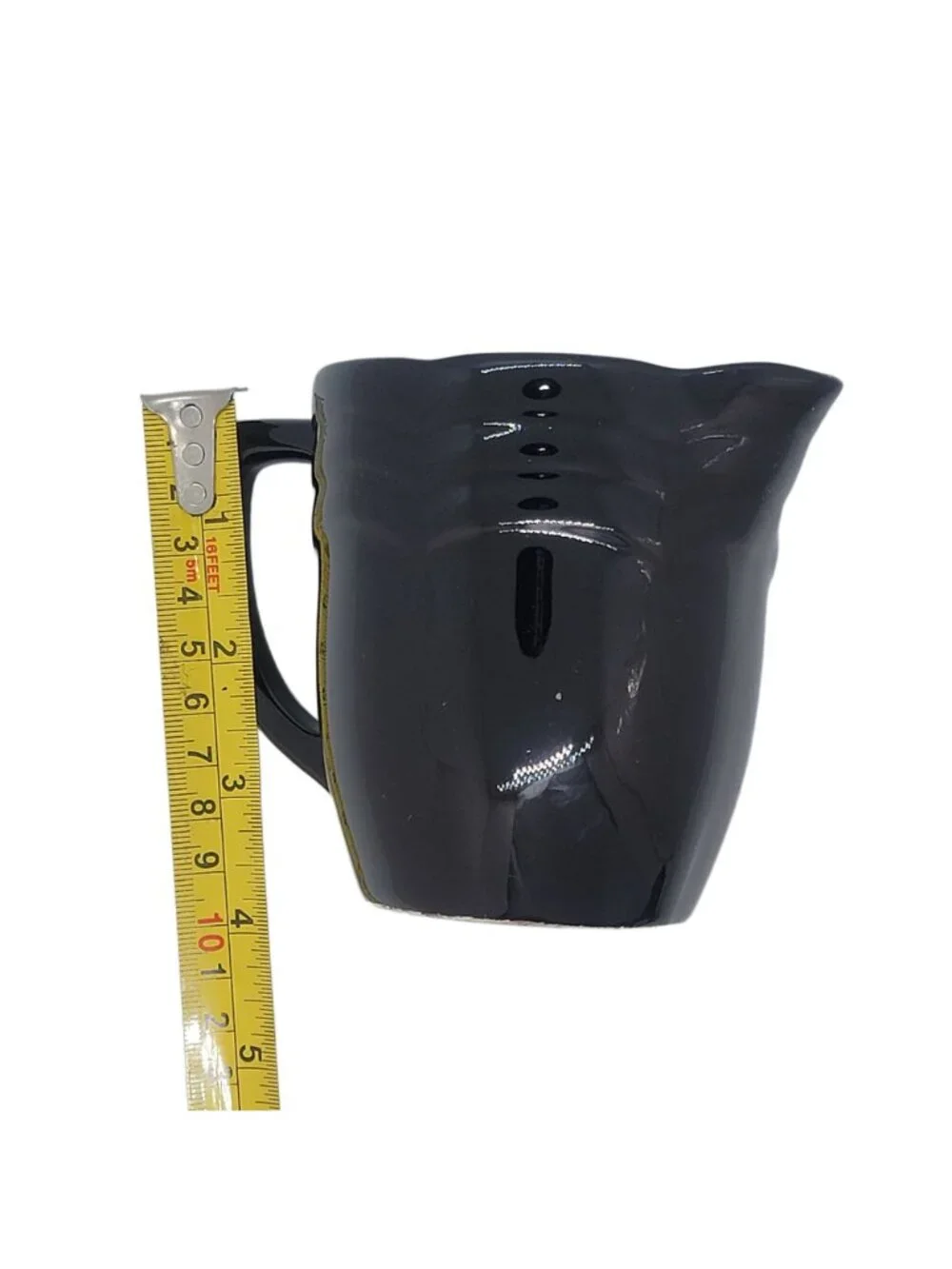 Coffee Mug Jug Cup textured black  unbranded coffee or juice cup